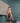 Model wearing Brooke Nightie, lace-up back with scalloped hem