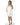 Christine Lingerie Bijoux Boudoir Silk Robe with Calais lace on ¾ sleeves in white
