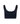Classic seamless navy sports bra in soft ribbed fabric with light support and smooth fit, perfect for everyday comfort.