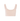 Classic seamless pink sports bra in soft ribbed fabric with light support and smooth fit, perfect for everyday comfort.