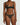 Woman wearing the Coco de Mer Arletta quarter cup bra with matching embroidered thong in emerald green.
