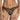 Coco de Mer Arletta embroidered thong featuring a flattering V front silhouette and emerald botanical embroidery.