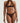 Coco de Mer Kiana High Neck Plunge Bra front view with Leaver’s lace and velvet halterneck design, with matching thong