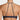 Back view of the Coco de Mer Tamara high neck bustier with adjustable silk straps and floral lace band.