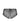 Sheer back view of Desir Et Volupté boyshorts showing triangular cut-out and bold floral embroidery