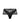 Flat lay of Desir Et Volupté boyshorts in black with sheer floral embroidery.
