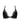 Lise Charmel Desir et Volupté Triangle Bra flat lay with floral embroidery and gold clasp in black