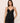 Eberjey Beatrix Cami and Short Pajama Set in black with lace trim and adjustable straps
