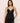 Eberjey Beatrix Cami and Short Pajama Set in black with lace trim and adjustable straps