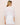 Back view of Eberjey Beatrix robe in white TENCEL Modal with lace trim and kimono sleeves