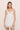 Eberjey Beatrix short white slip in TENCEL Modal with lace trim and plunge neckline.