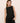 Organic Linen Set in black with crop tank and wide-leg high-waisted pants in 100% breathable linen