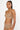 model wearing the Else Bella soft triangle bra in oat milk with wireless unlined cups and longline mesh band