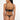 back view of model wearing the Else Bella thong with minimal coverage and string sides in black