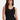 Fleur’t lace strap black camisole in soft TENCEL™ Modal with built-in shelf bra, lace trim, and mid-length fit for layering or lounging.