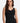 Fleur’t lace strap black camisole in soft TENCEL™ Modal with built-in shelf bra, lace trim, and mid-length fit for layering or lounging.