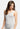 Fleur’t lace strap grey/white camisole in soft TENCEL™ Modal with built-in shelf bra, lace trim, and mid-length fit for layering or lounging.