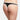 Black/Seashell Fleur’t mid-rise thong in soft TENCEL™ Modal with flat lace trim, seamless fit, and cotton gusset for breathable comfort.