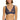 Forte navy wireless bralette with French floral lace, plunge neckline, scalloped edges, and soft triangle cups for a bold, feminine look.