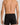 Back view of the HANRO Button Fly Cotton Boxer in black showing the comfortable full-coverage design.