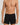 HANRO Button Fly Cotton Boxer in black for men featuring a classic relaxed fit and button fly.