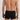 Back view of the HANRO Cotton Superior Boxer Brief featuring a longer leg and smooth fit in black.