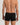 Back view of the HANRO Cotton Superior Boxer Brief featuring a longer leg and smooth fit in black.