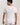 HANRO Cotton Superior Fitted V-Neck T-Shirt in white for men in mercerized Egyptian cotton with a slim fit and longer length, back view.