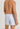 HANRO Fancy Woven Cotton Boxer in light blue for men made from 100% woven cotton with a relaxed fit, back view.
