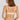 HANRO Satin Deluxe white soft cup T-shirt bra in silky viscose with plunge neckline, padding, and matte gold hardware.