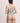 I.D. Sarrieri Royal Jewel Thong in ice blue with lace and silk strap detail