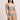 I.D. Sarrieri Royal Jewel Thong in ice blue with lace and silk strap detail.