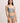 I.D. Sarrieri Royal Jewel Thong in ice blue with lace and silk strap detail.