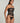 Je M'appelle Sophie strapless bustier in black, silk blend with structured fit and soft sheen.