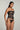 Je M'appelle Sophie strapless bustier in black, silk blend with structured fit and soft sheen.