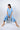 Jolene Yacht Club cropped pajama set with nautical print, short-sleeve top, cropped pants, and ruffled piping in soft bamboo fabric.