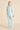 back view of the Lila Serafina pajama set by Olivia von Halle showing the relaxed fit and long pants