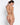 Back view of Lise Charmel Revelation Beauté wireless non-padded bra in nude color with adjustable straps