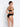 Back view of Lise Charmel Sensation Plaisir Bra in black showing fine adjustable straps and band closure