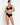Model wearing Lise Charmel Sensation Plaisir Contour Bra in black showing smooth molded cups and seamless fit
