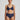 Marie Jo Jereme half-padded plunge bra in Sapphire Blue with checkered texture and flattering demi-cups for lift and comfort.