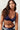 Marie Jo Jereme half-padded plunge bra in Sapphire Blue with checkered texture and flattering demi-cups for lift and comfort.