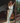 Front view of Marjolaine Carmela Long Dress in Mulberry silk satin with elegant spaghetti straps, in silver and white