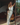 Front view of Marjolaine Carmela Long Dress in Mulberry silk satin with elegant spaghetti straps, in silver and white