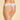 White Cosabella Never Say Never Cutie thong in soft Italian lace, low-rise with scalloped edges, one size, gift-wrapped with bow.