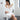 Nora Racerback Chemise in ivory with sheer lace and stretch lace racerback in breathable bamboo fabric