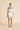 Olivia von Halle Ingo Cora ivory silk short pajama set with goldfish print and black piping