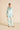 Olivia von Halle Lila Asterias ivory silk pajamas with blue piping and starfish floral print