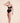 Model wearing Calais lace bodysuit with padded cups and satin straps