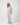 Dusty pink cotton pajama set with mandarin collar top and straight-leg pants